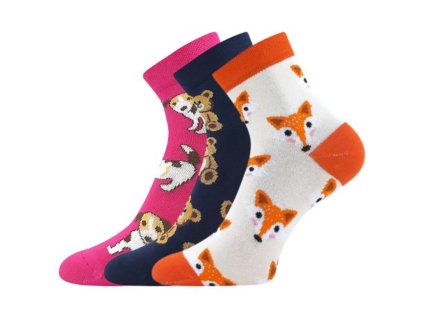 Dívčí ponožky Boma Kay C, mix barev 3 páry