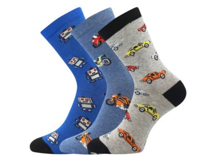 Chlapecké ponožky Boma 057 21 43 XVII, mix B, 3 páry