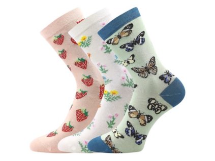 Dívčí ponožky Boma 057 21 43 XVII, mix C, 3 páry