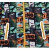 Chlapecká podzimní šusťáková bunda mix barev dinosauři KUGO B2991 detail kapsy
