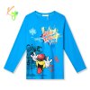 Chlapecké tričko s dlouhým rukávem KUGO HC9312 modrá