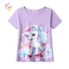 Dívčí triko s krátkým rukávem KUGO ST3578 fialová