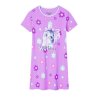 Dívčí noční košile s krátkým rukávem KUGO MC5851 fialová