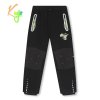 Chlapecké softshellové kalhoty zateplené Kugo HK5515, černá zelený zip