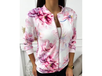 Úplet, Syté růžovočervené květy na bílé, digitální tisk