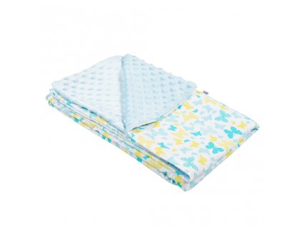 10213 detska deka z minky new baby modra 80x102 cm