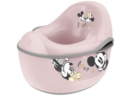 Keeeper Nočník Minnie Mouse 4 v 1 s protišmykom - púdrovo ružový