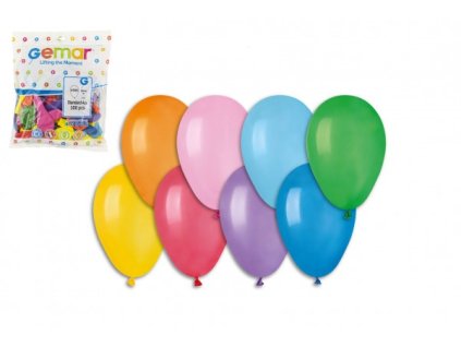 107122 balonek balonky nafukovaci 7 prumer 19cm 100ks v sacku karneval
