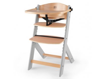 KINDERKRAFT SELECT Židlička jídelní Enock Grey wooden, Premium