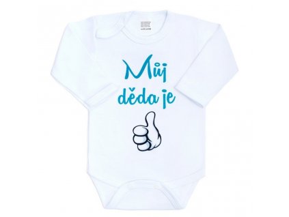 Body s potiskem New Baby Můj děda je jednička