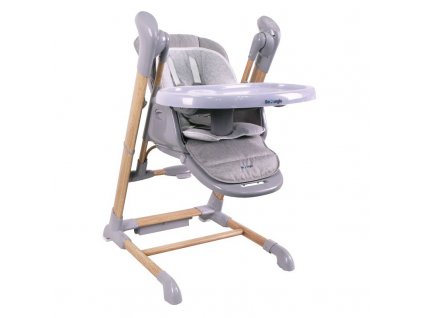 Jídelní židlička B-SWINGING CHAIR Wood Grey