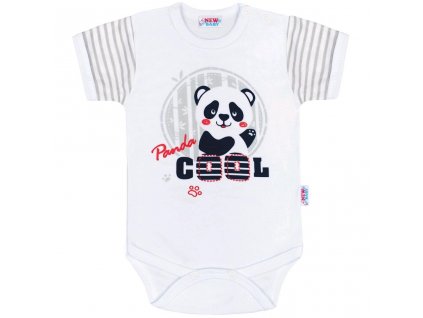 Kojenecké body s krátkým rukávem New Baby Panda