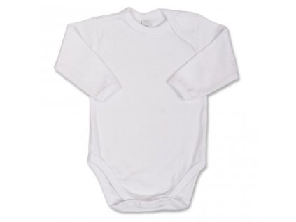 Dojčenské body s dlhým rukávom Bobas Fashion biele