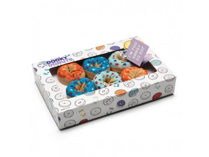 98248 gift donuts ponozky blueberry orange 3 pary