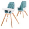 KINDERKRAFT SELECT Židlička jídelní 2v1 Tixi Turquoise, Premium