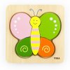 Dřevěné puzzle pro nejmenší Viga Motýl