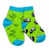 Baby Nellys Bavlněné veselé ponožky Panda - zelené
