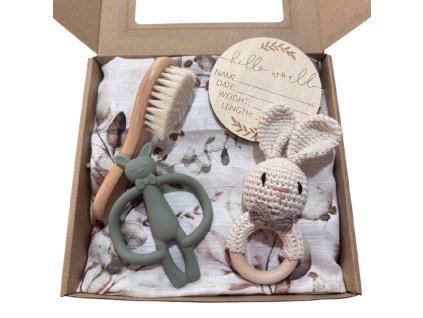 Dárková sada pro miminko s milníkovou kartičkou