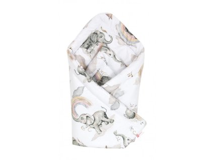 Bavlněná zavinovačka pro miminko slon