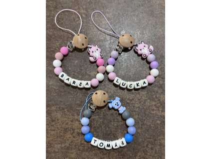 Klip na dudlík se jménem