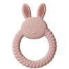 Silikonové kousatko růžové zajíc
