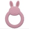 Silikonové kousatko starorůžové zajíc