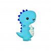 155 1 silikonove kousatko dinosaurus modra barva