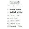 Styl Písma potisk plyšáka králíček