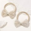 čelenky s mašličkou béžová