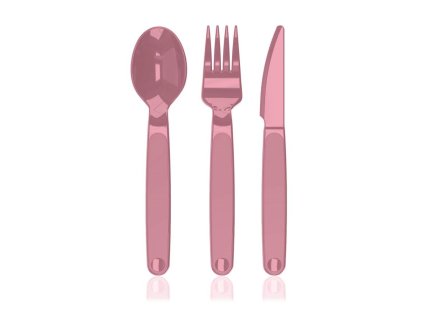Plastové příbory Banquet CULINARIA 3ks raspberry