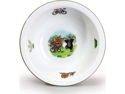 Porcelánová dětská miska Thun Krtek a šnek 16 cm 300 ml