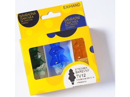 Náhradní barevné žárovky STROMEK blistr 3 ks