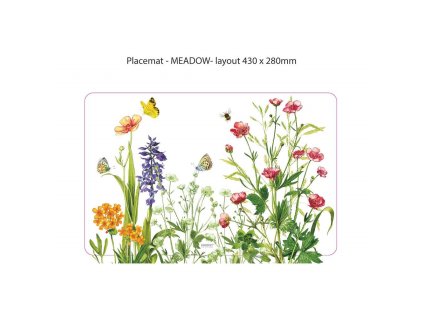 Plastové prostírání Banquet MEADOW 43x28cm