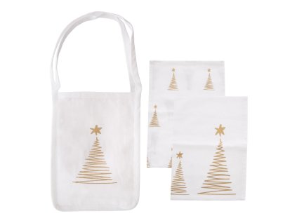 Bavlněná kuchyňská utěrka s taškou Orion STROMEK 2 ks