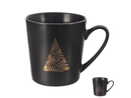 Porcelánový hrnek Orion STROMEK 0,58 l černá