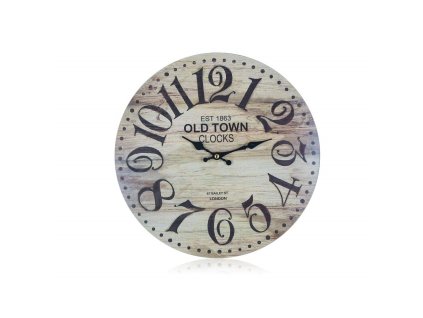 Nástěnné hodiny Home Decor OLD TOWN 34 cm