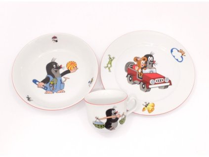 Dětská jídelní souprava Thun Krtkův svět karton