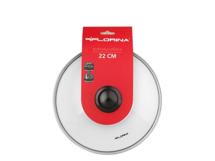Skleněná žáruvzdorná poklice Florina 22cm