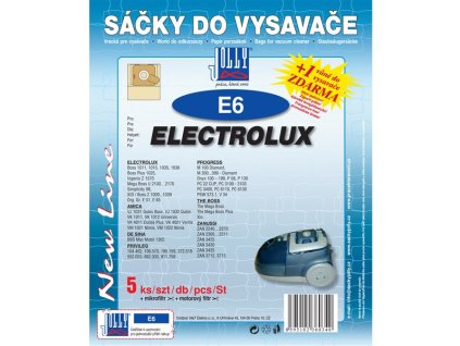 Papírové sáčky do vysavače Jolly E6 balení 5ks