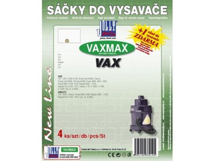 Papírové sáčky do vysavače Jolly VAXMAX balení 4ks do vysav. VAX