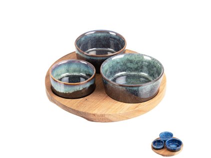 Keramické servírovací misky s tácem Orion