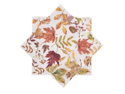 Papírové servírovací ubrousky Orion podzimní listí