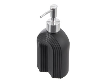 Skleněný dávkovač mýdla Orion 0,32 l černá