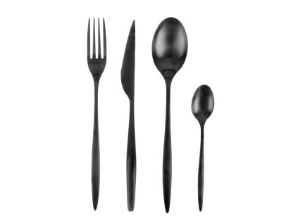 Sada jídelních příborů Orion Matt black 24 dílů