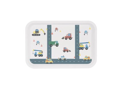 Plastový servírovací dětský tác Orion AUTA 30,5x21cm