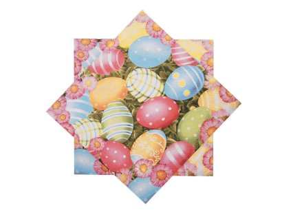 Servírovací ubrousky Orion velikonoční vajíčka 33x33cm mix