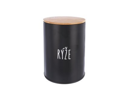 Plechová dóza Rýže Orion BLACK pr. 11cm
