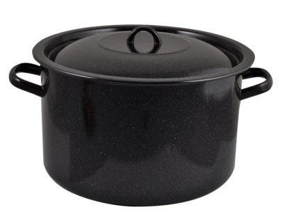 Smaltovaný kastrol s poklicí Florina 15l černý