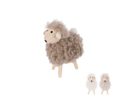 Ovečka Orion dekorace 9,5x6x12,5cm mix barev