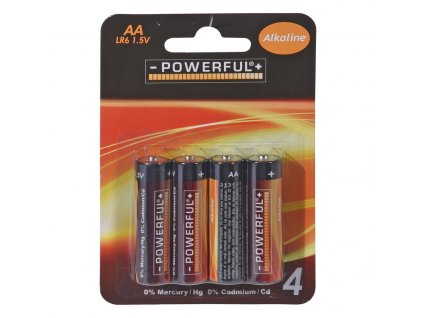Alkalické baterie AA 1,5 V 4 ks